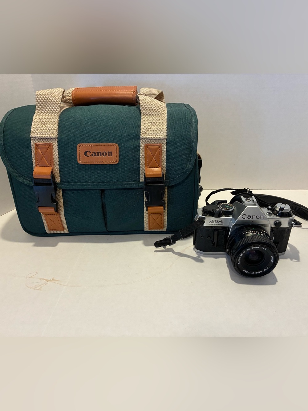 Canon AE-1 35mm SLR Film Camera W/ 50mm FD Film Tested & Working Great!